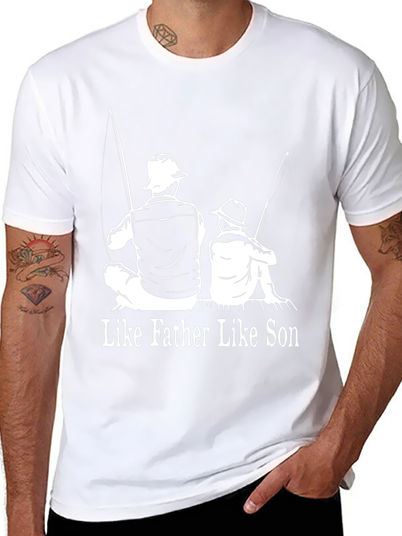 Like Father Like Son Fishing T-Shirt