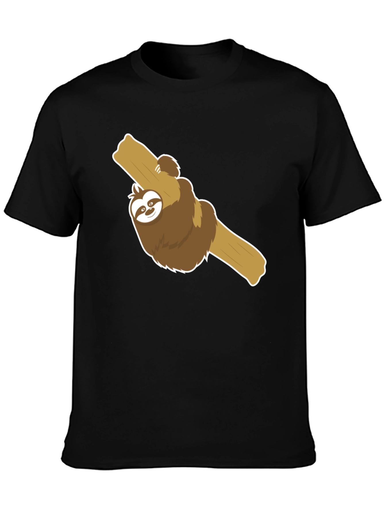 Cute Sloth on Branch Graphic T-Shirt
