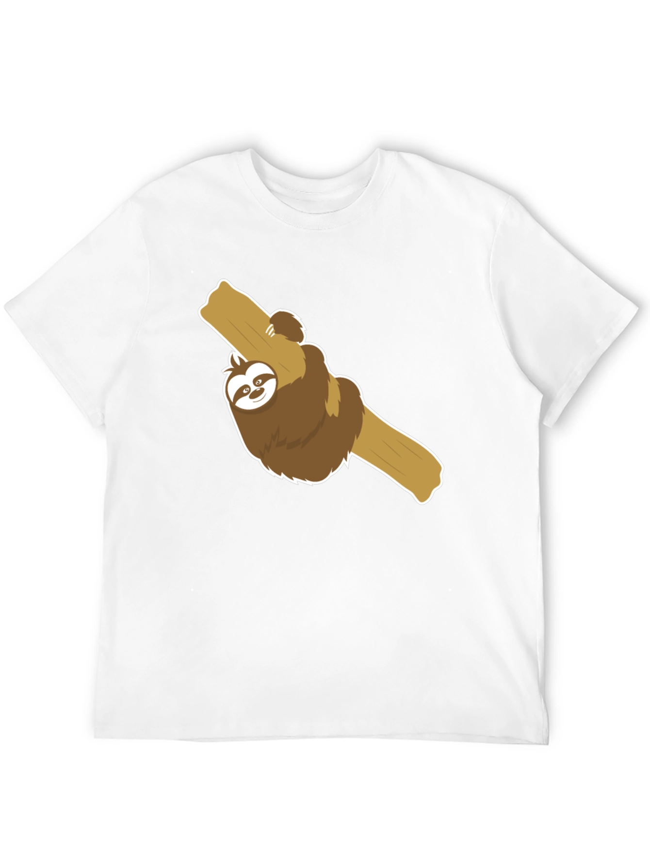 Cute Sloth on Branch Graphic T-Shirt