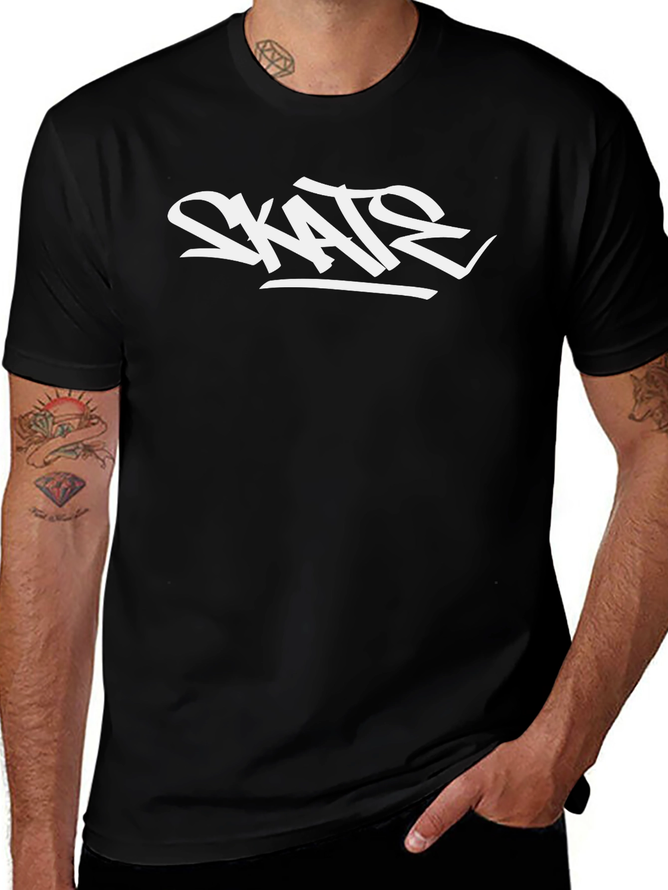 Skate Graphic Black T-Shirt