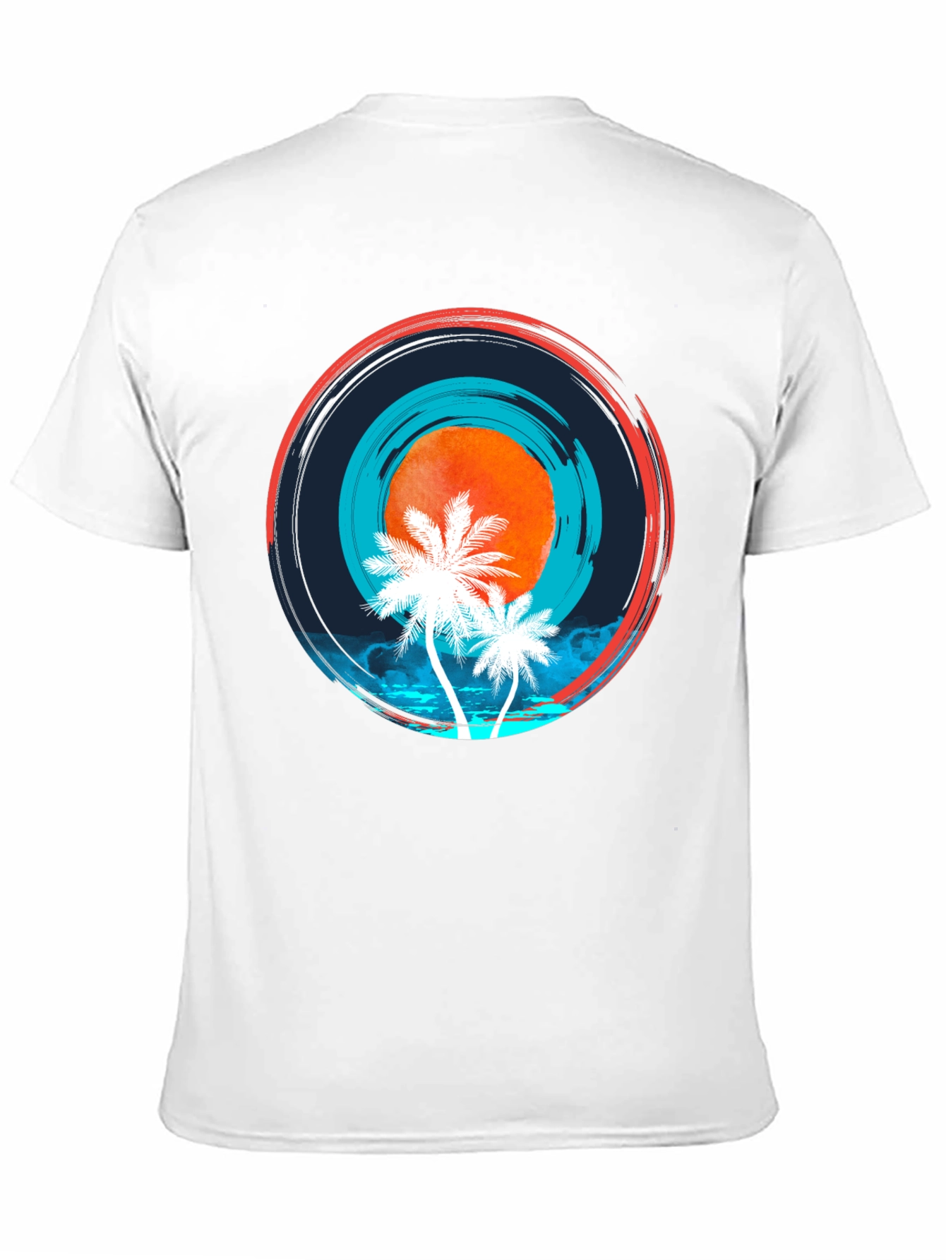Tropical Sunset Graphic T-Shirt