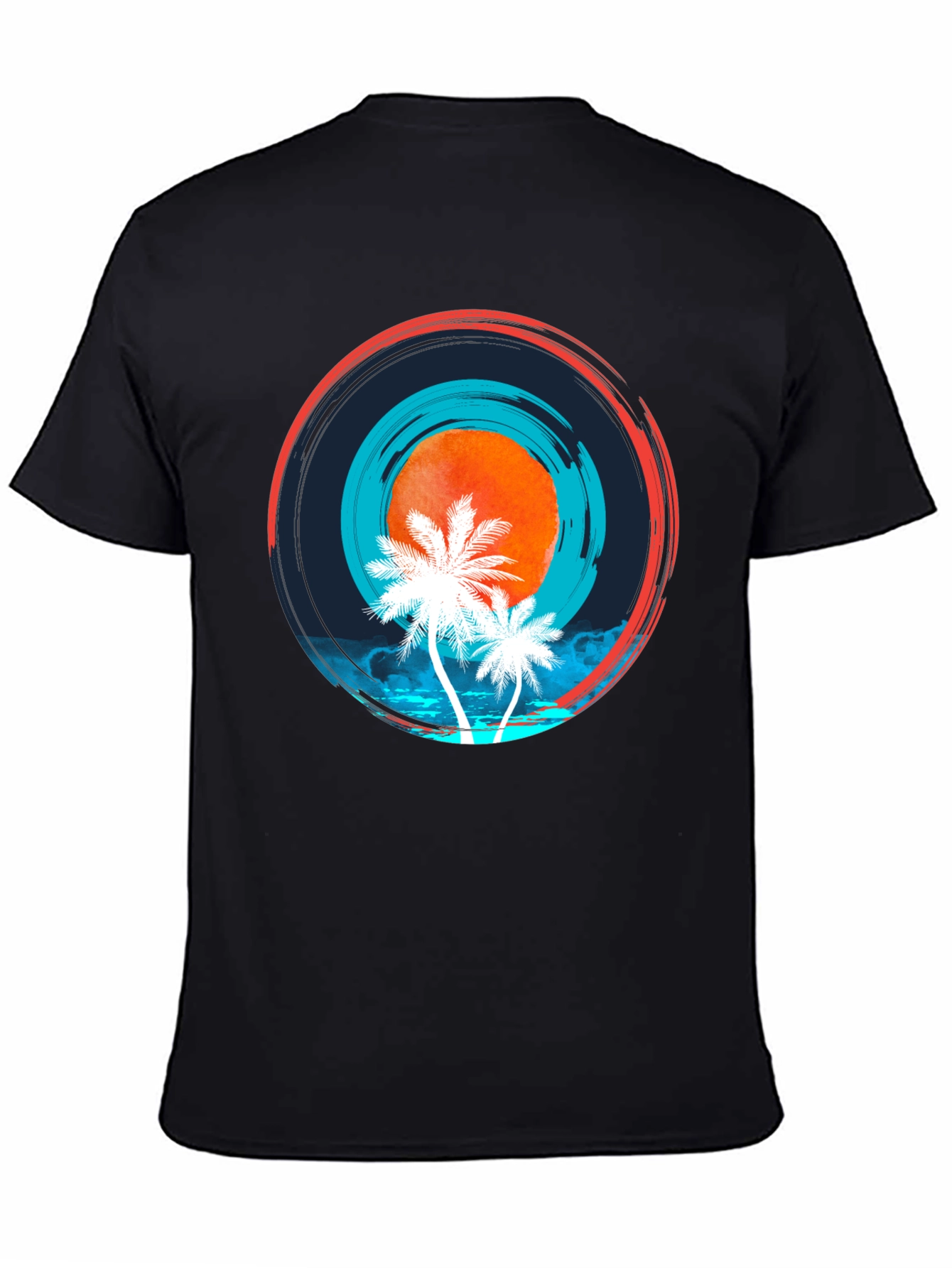 Tropical Sunset Graphic T-Shirt