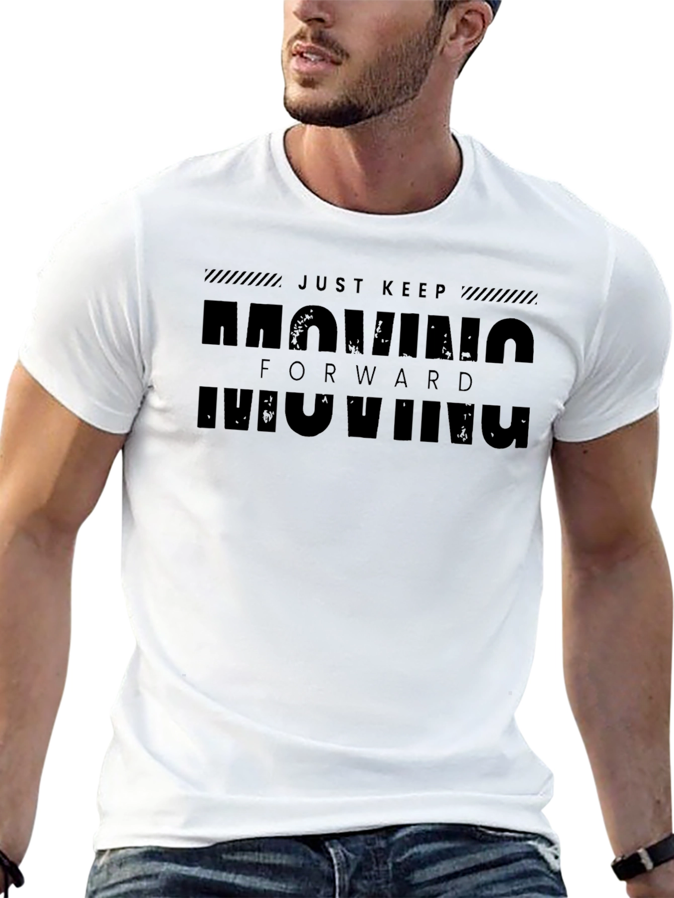 Just Keep Moving Forward Mens T-Shirt