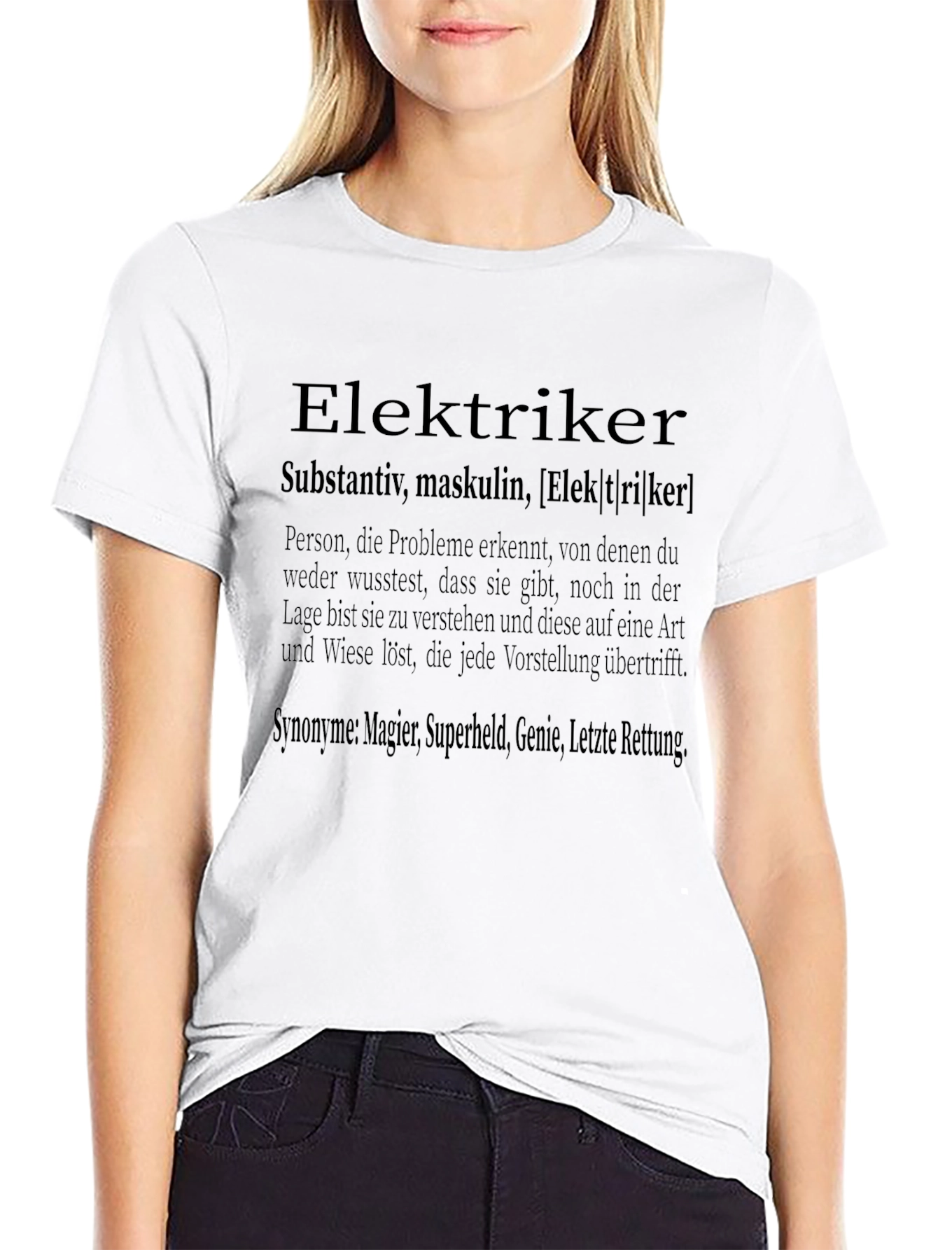 Elektriker Definition Black T-Shirt