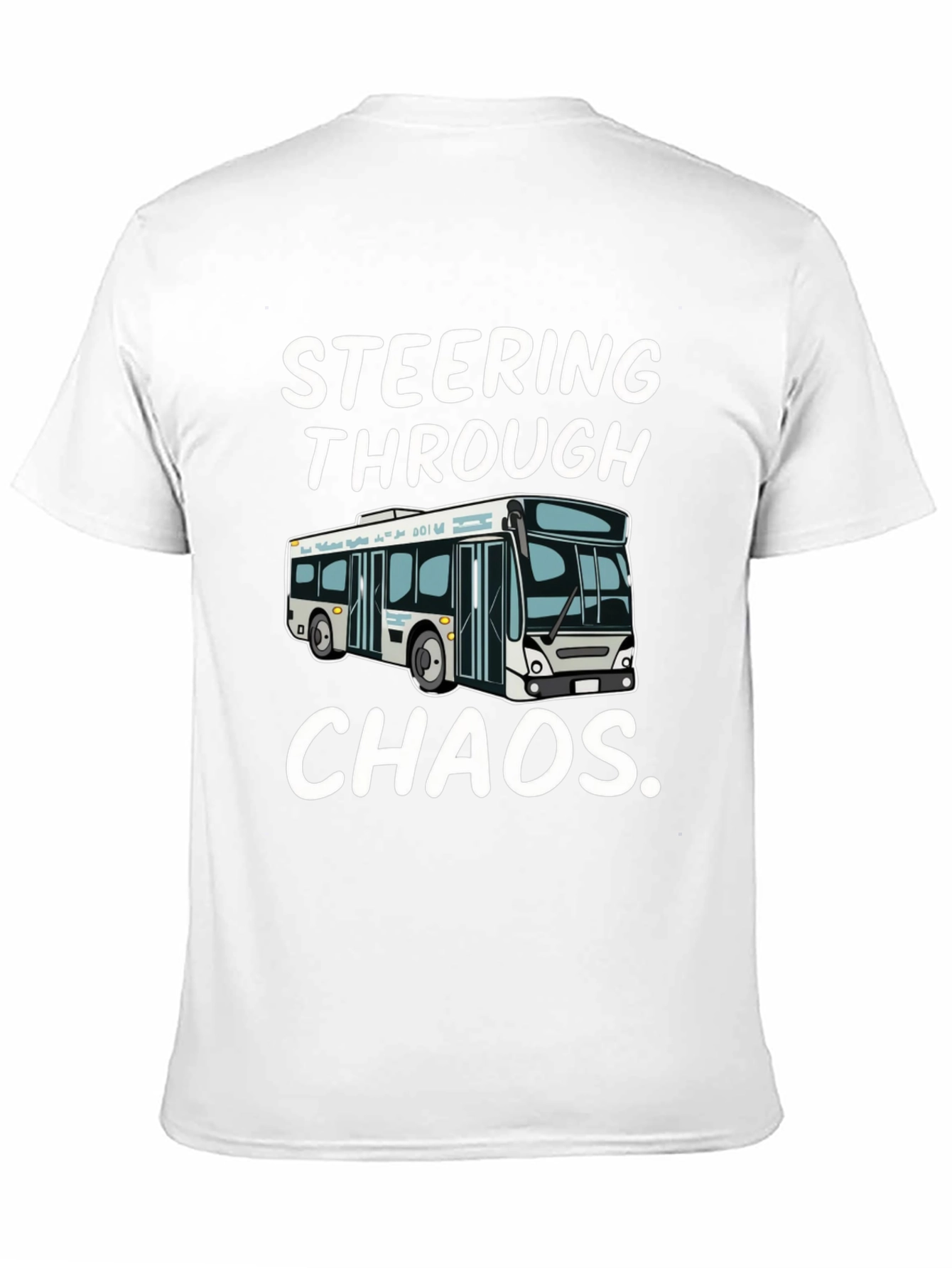 Steering Through Chaos Black Graphic T-Shirt