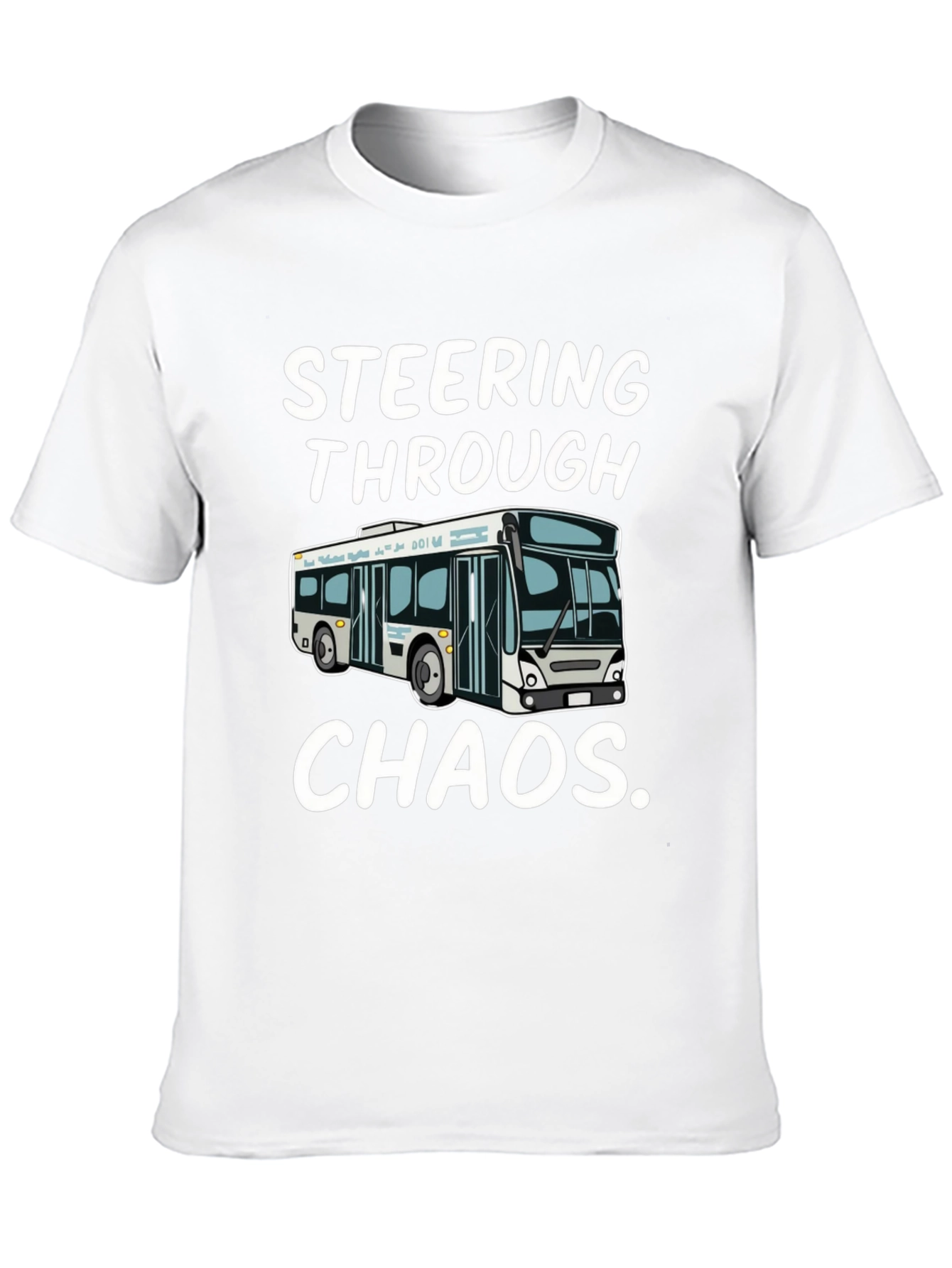 Steering Through Chaos Black Graphic T-Shirt