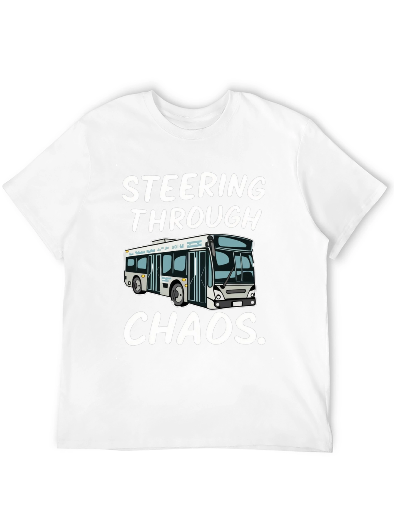 Steering Through Chaos Black Graphic T-Shirt