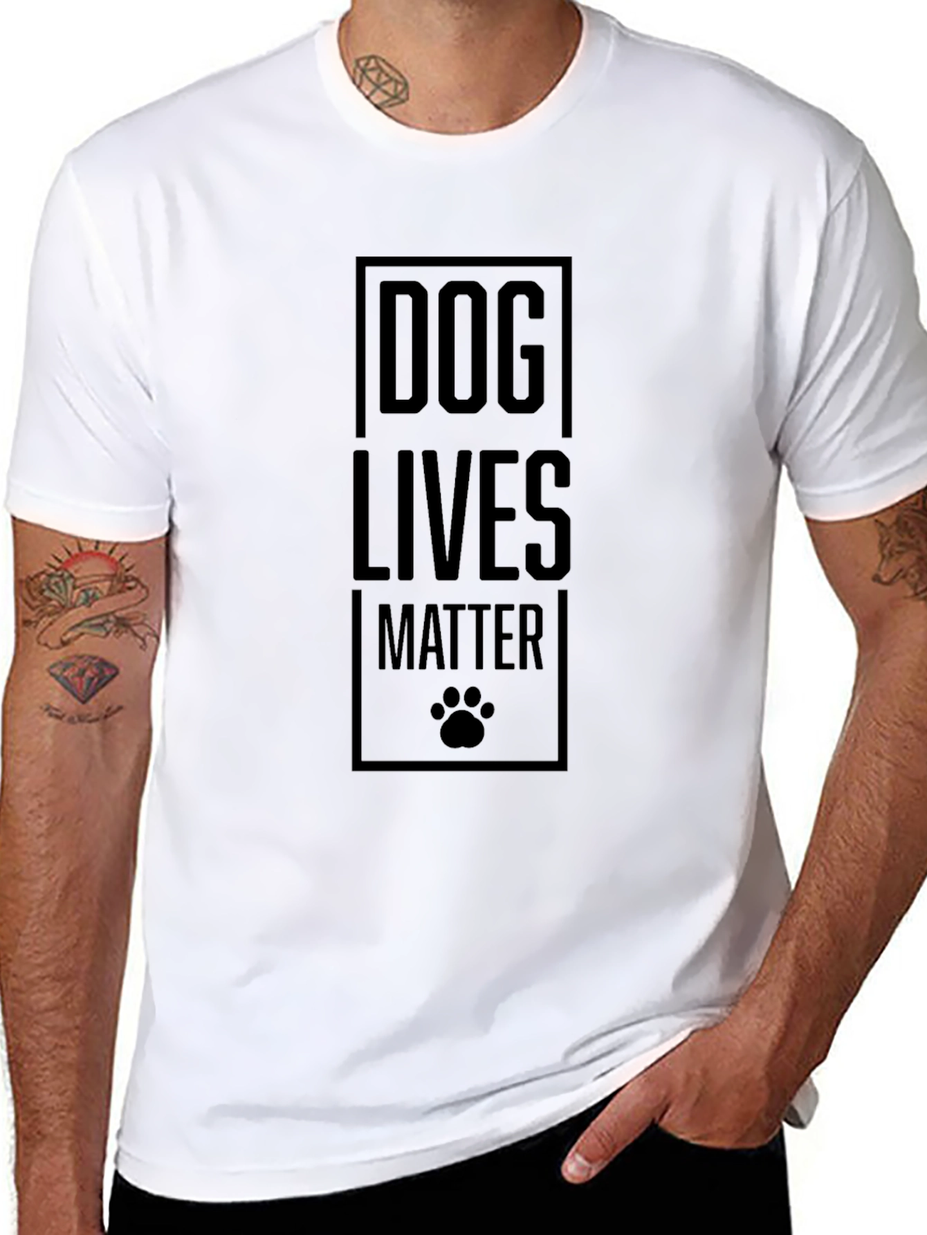 Dog Lives Matter T-Shirt - Black