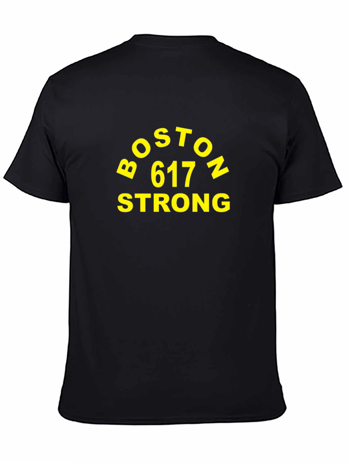 Boston 617 Strong T-Shirt - Black Tee