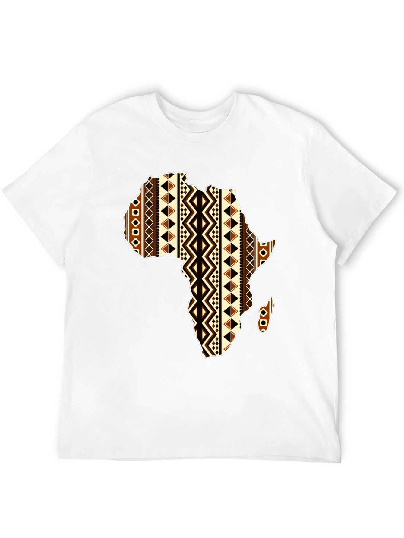 Africa Map Print T-Shirt - Black Unique Design