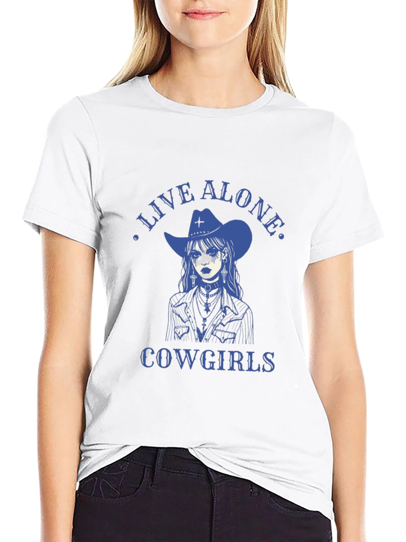 Live Alone Cowgirls Graphic Tee