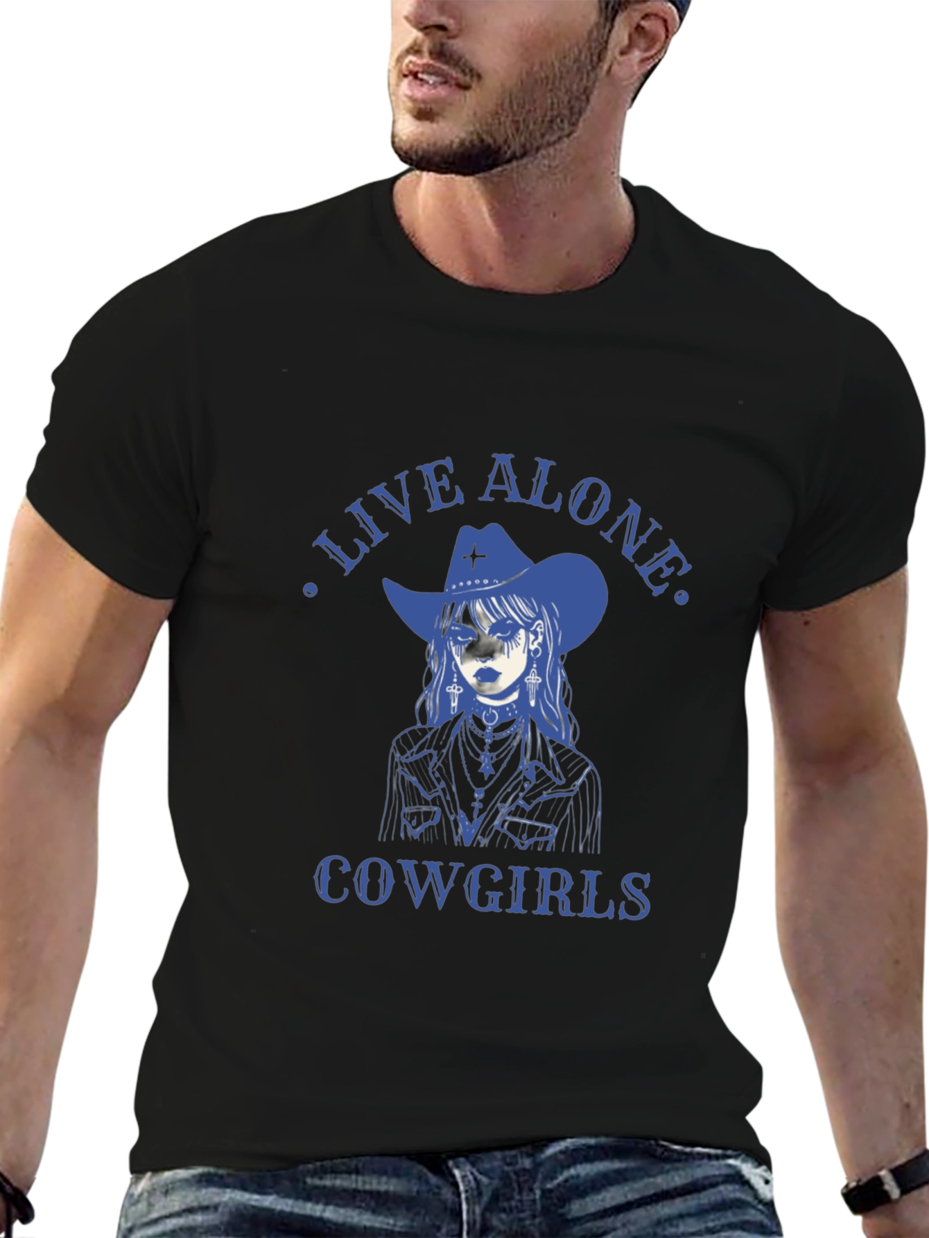 Live Alone Cowgirls Graphic Tee