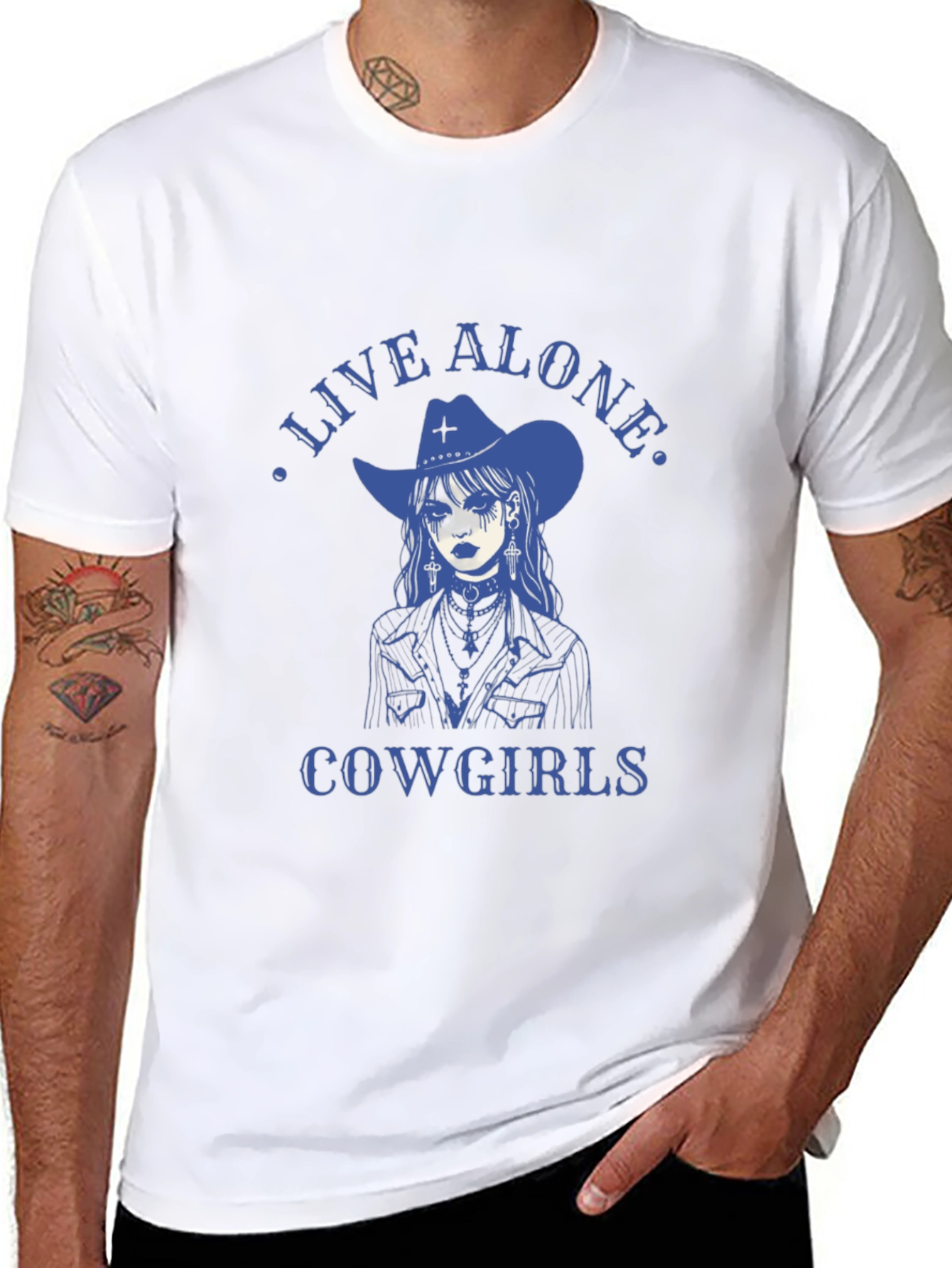 Live Alone Cowgirls Graphic Tee