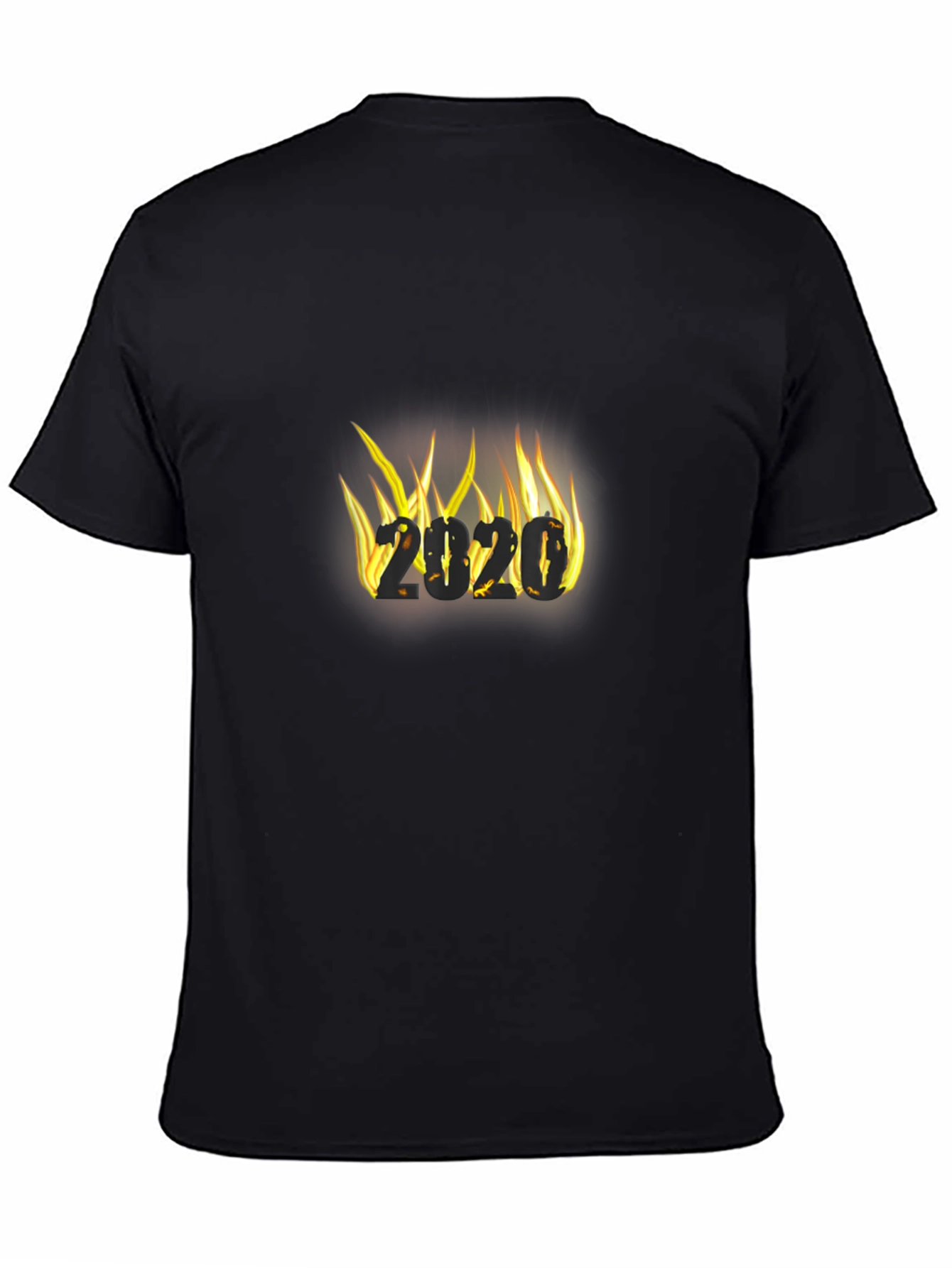 Fiery 2020 Graphic Tee - Black Cotton T-Shirt