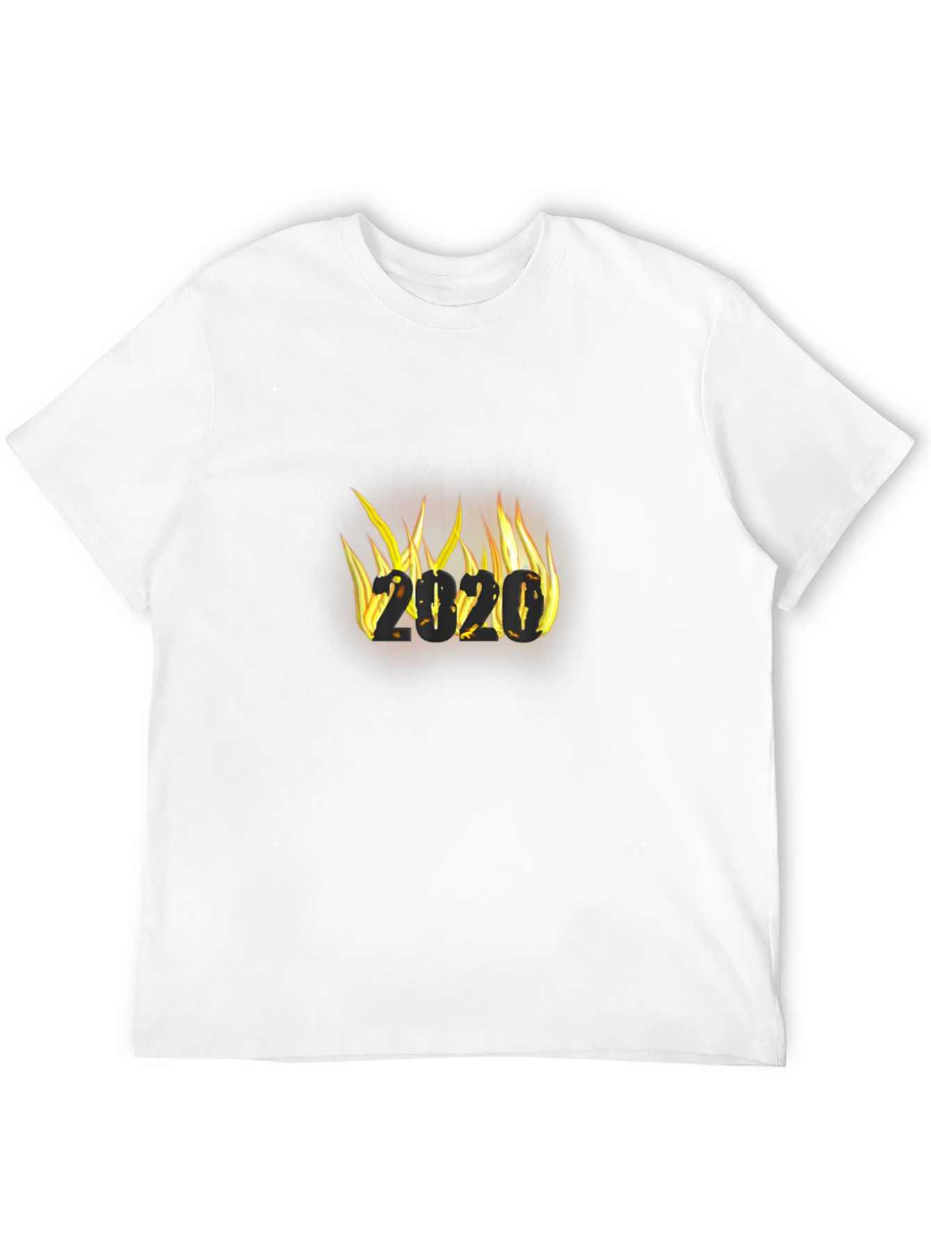 Fiery 2020 Graphic Tee - Black Cotton T-Shirt