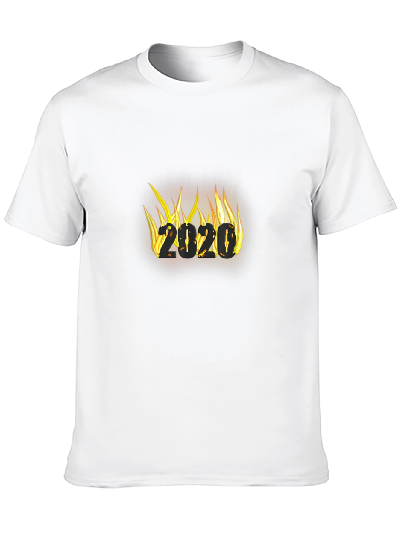 Fiery 2020 Graphic Tee - Black Cotton T-Shirt