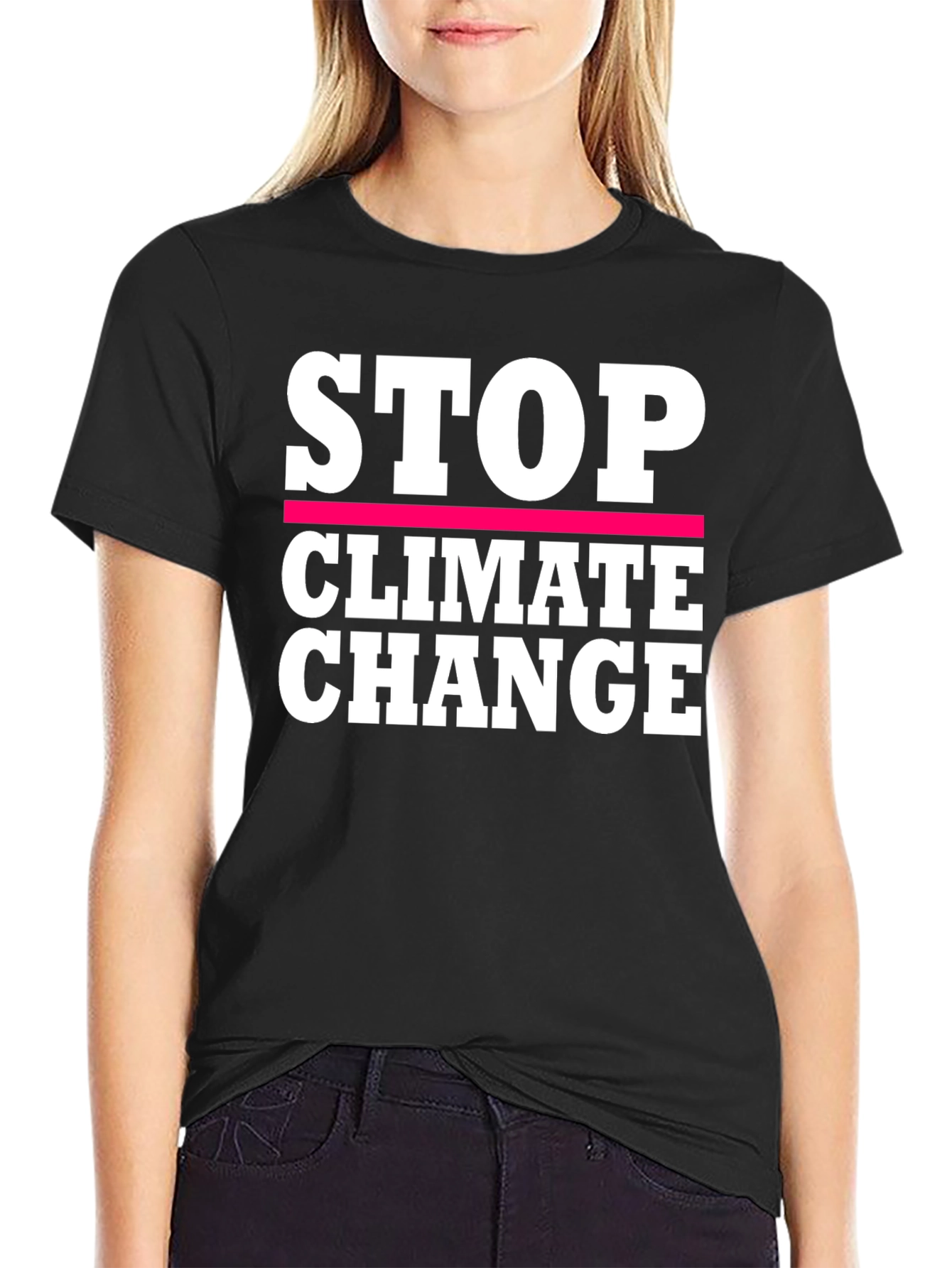 Stop Climate Change Graphic T-Shirt