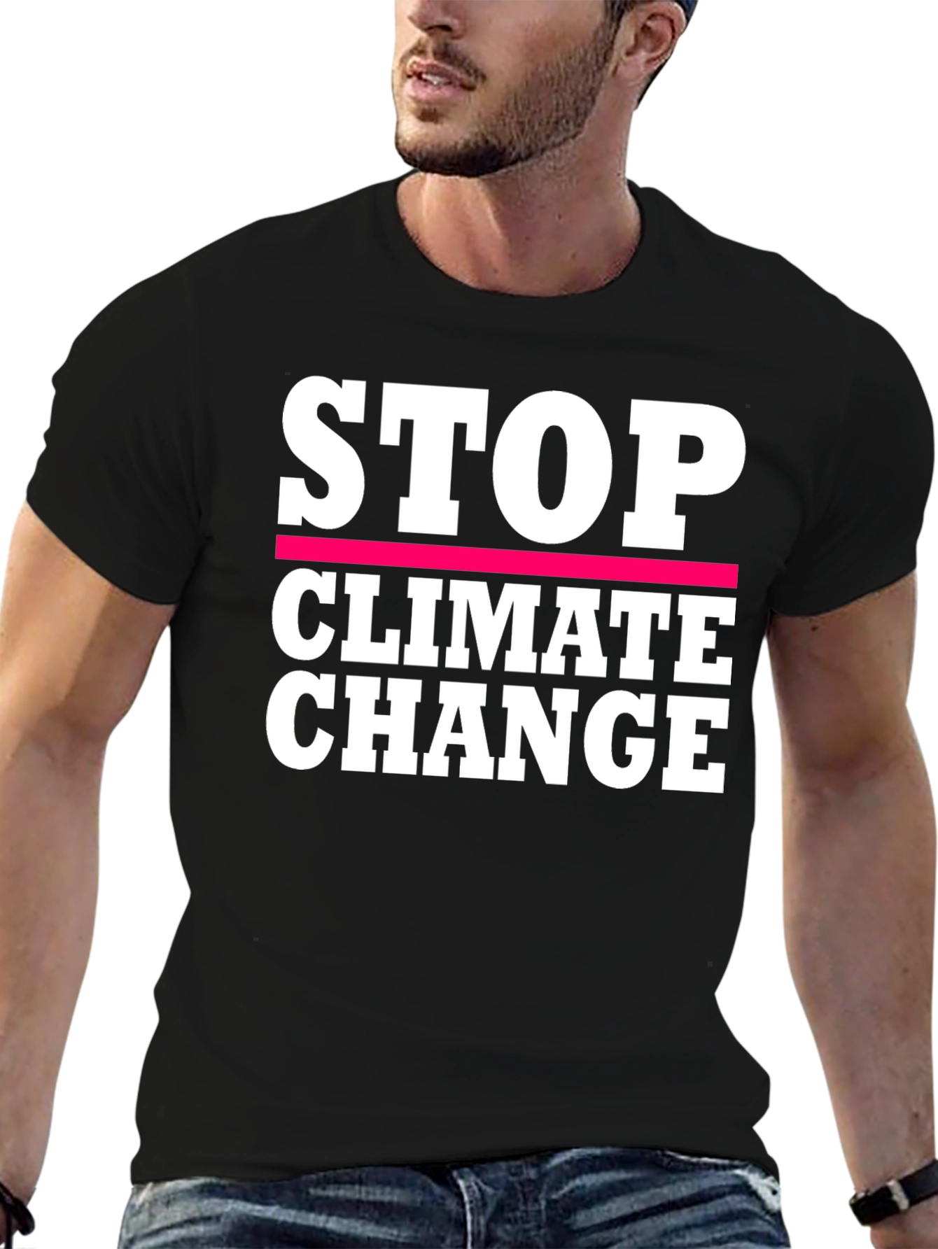 Stop Climate Change Graphic T-Shirt