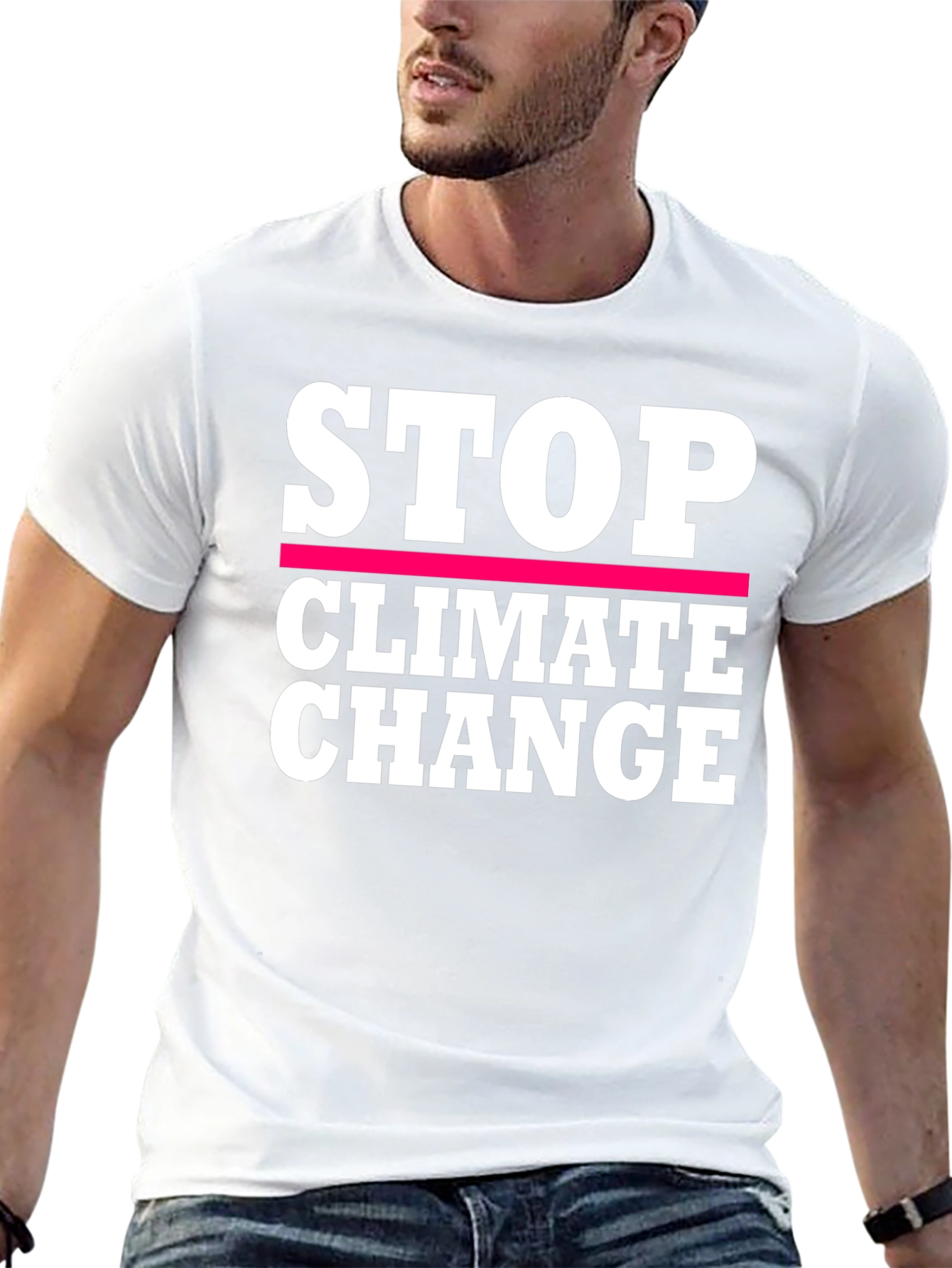 Stop Climate Change Graphic T-Shirt