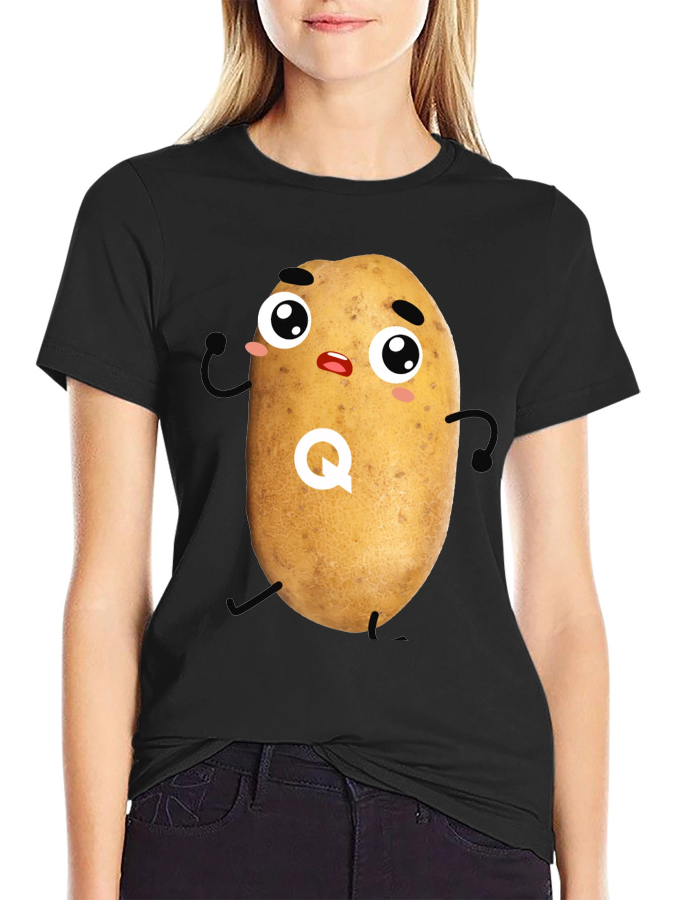 Funny Potato Graphic T-Shirt - Quirky Novelty Tee