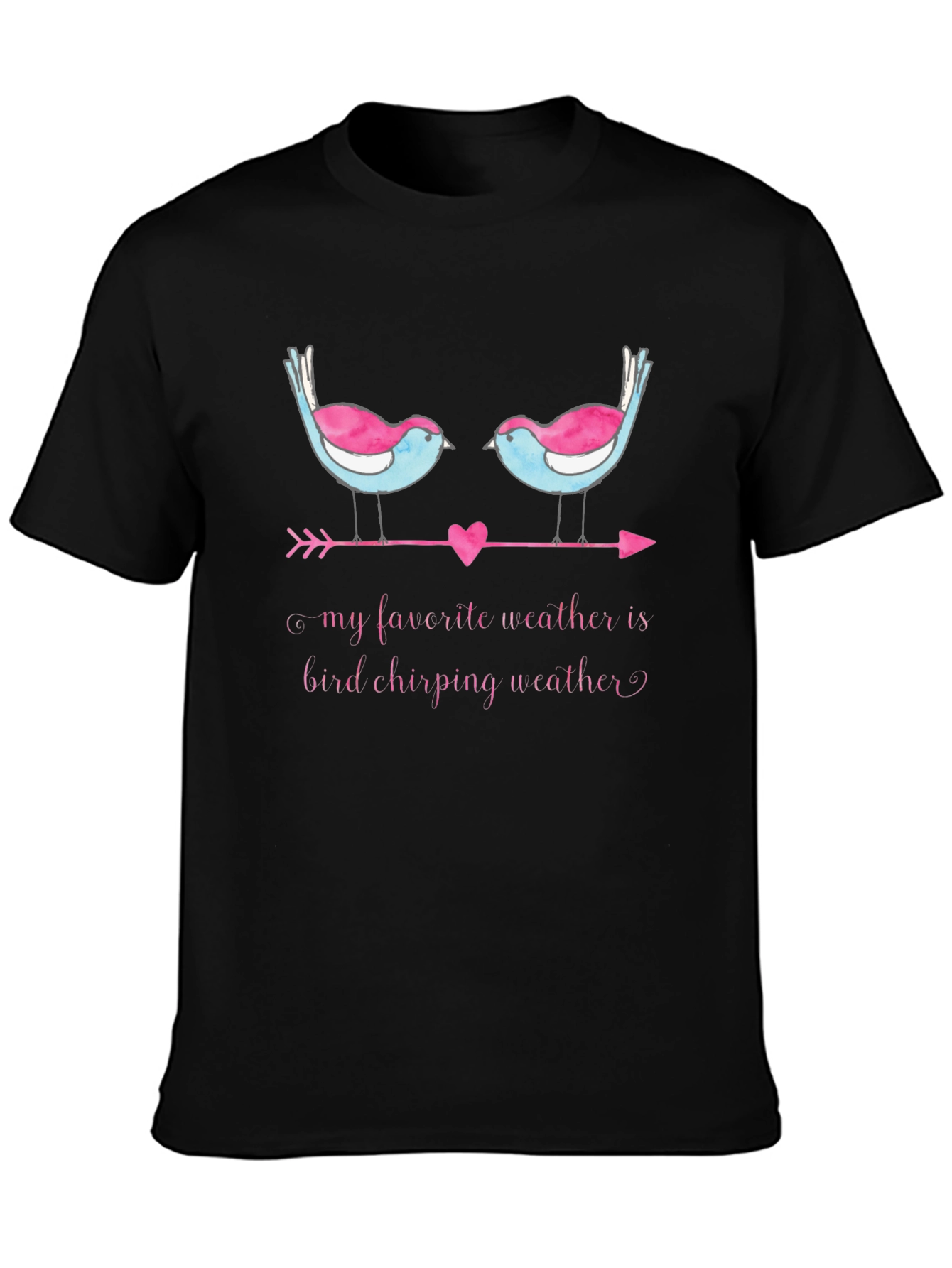 Bird Chirping Weather Graphic Tee