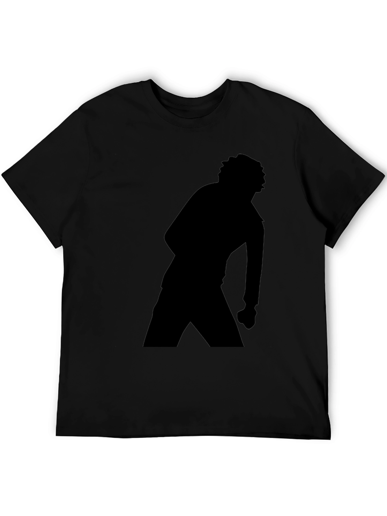Silhouette Graphic T-Shirt - Black Cotton Tee