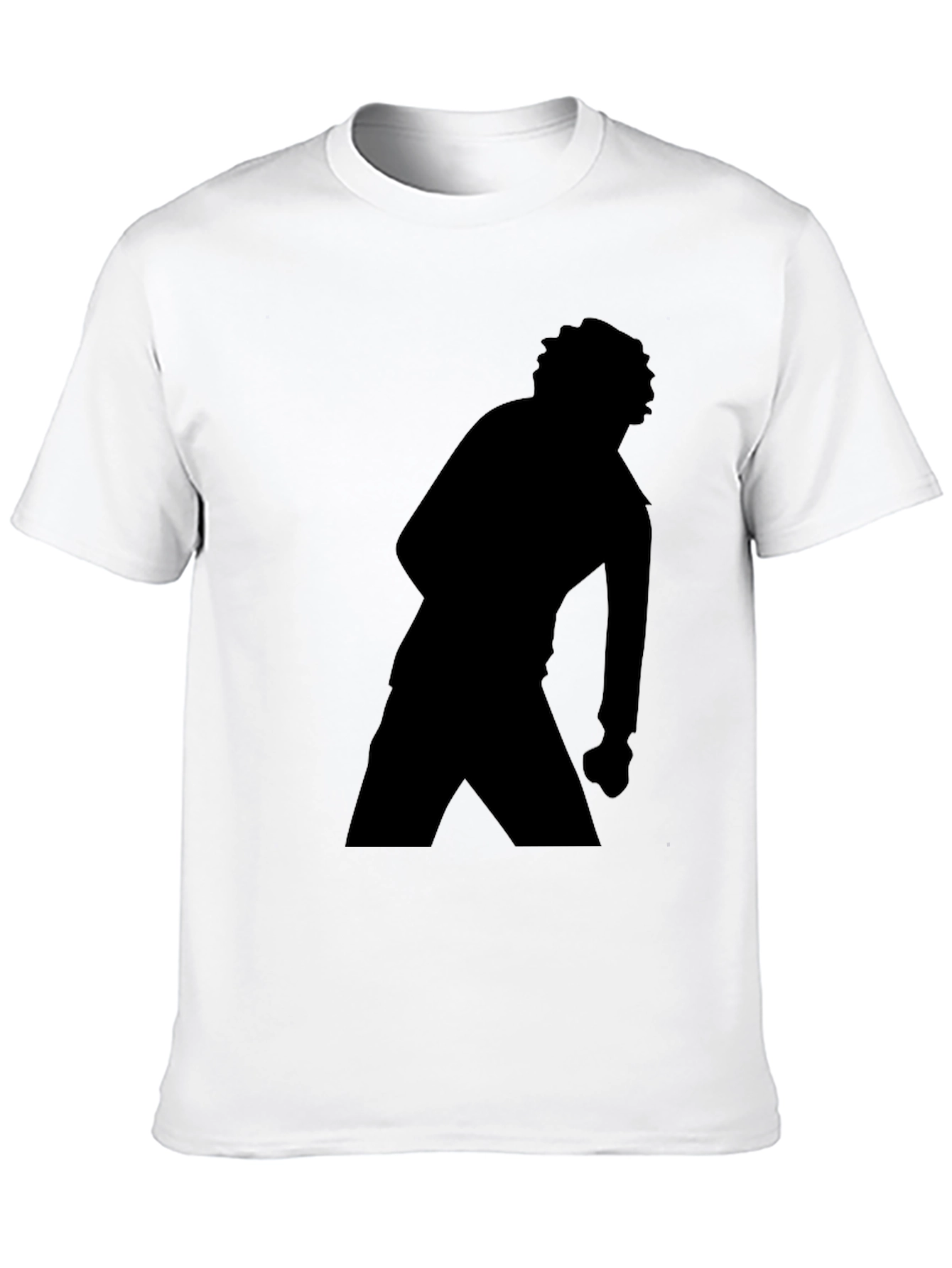 Silhouette Graphic T-Shirt - Black Cotton Tee
