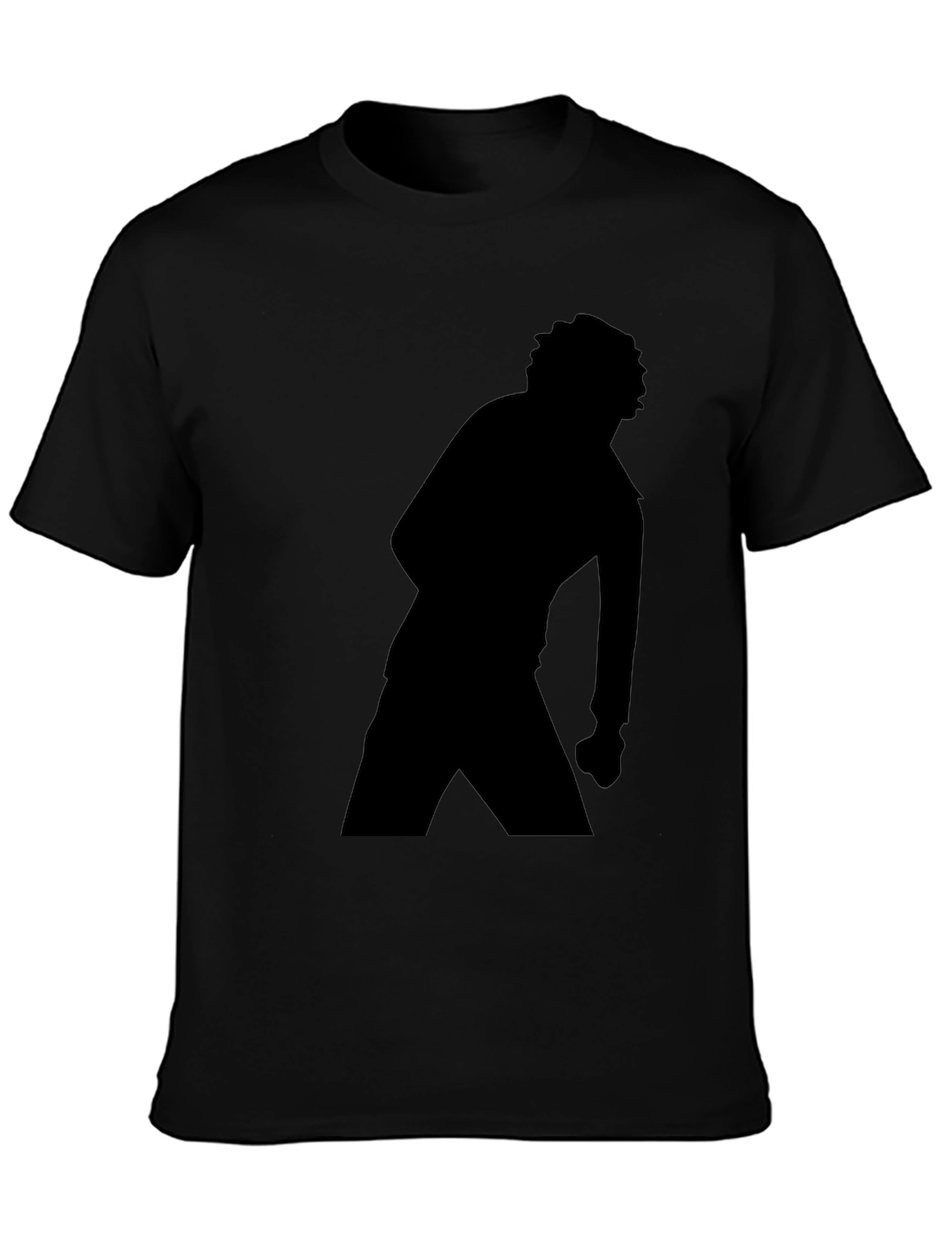 Silhouette Graphic T-Shirt - Black Cotton Tee