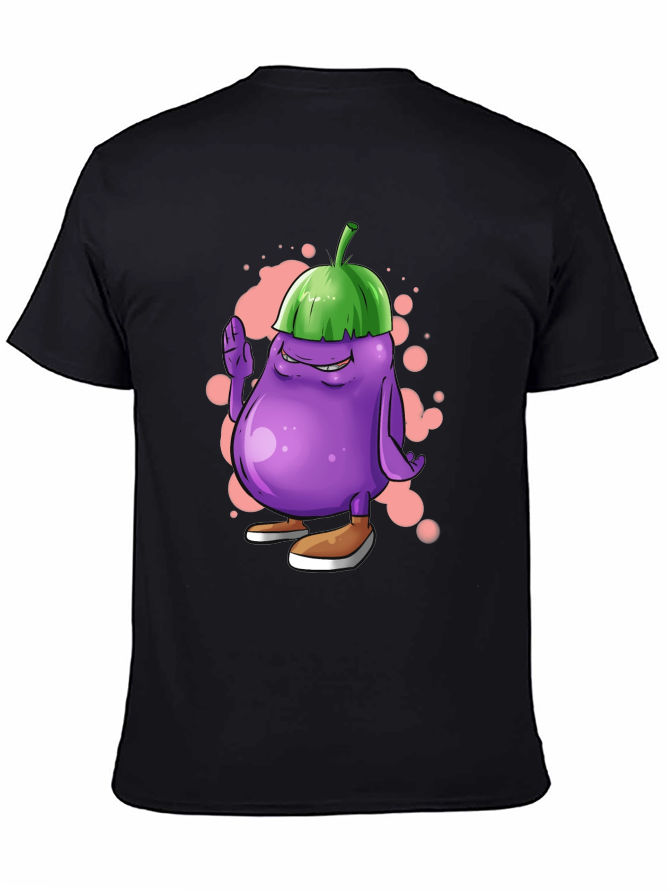 Eggplant Cartoon Graphic Tee