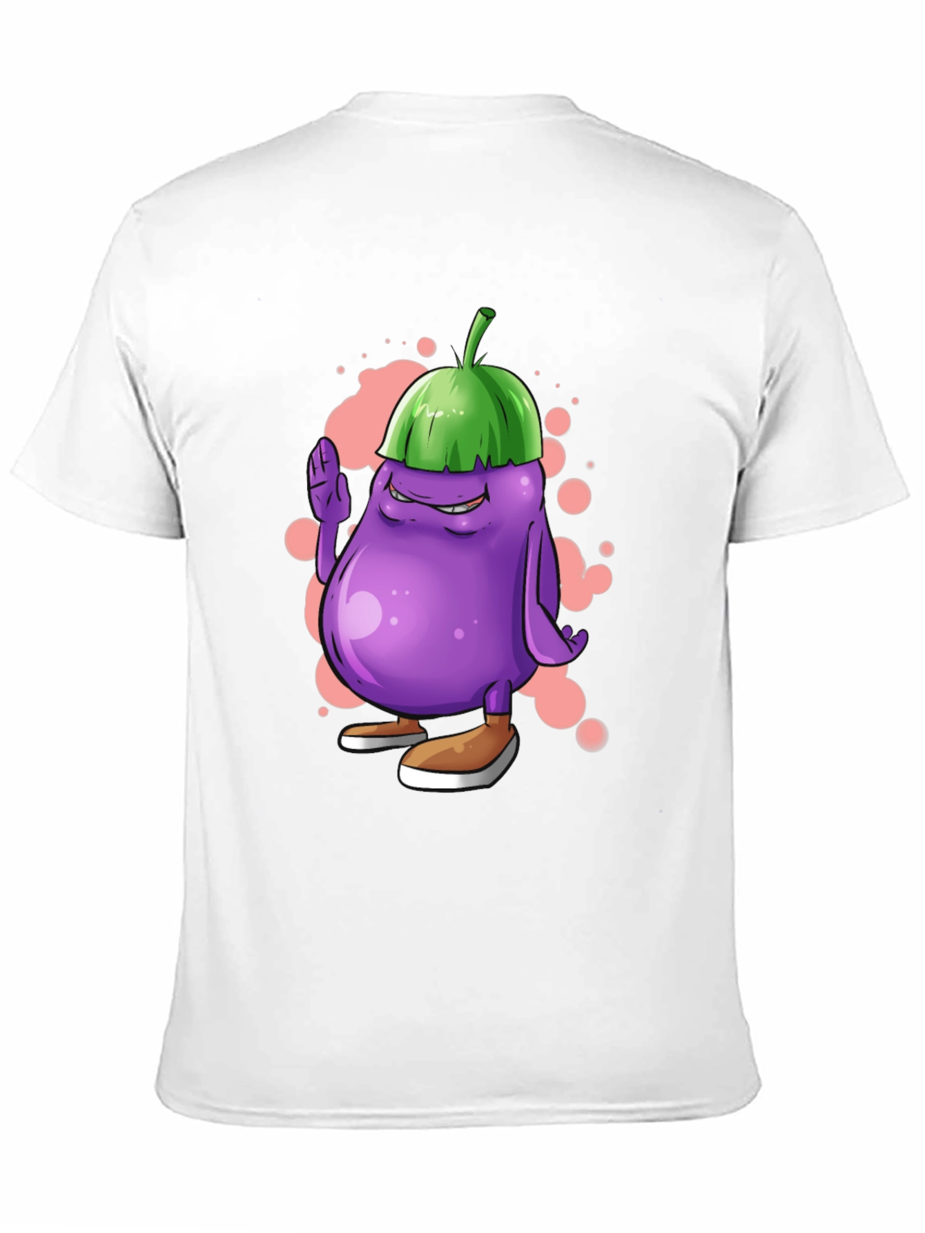 Eggplant Cartoon Graphic Tee