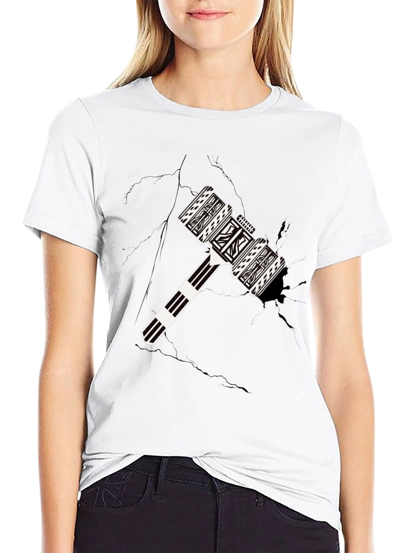 Hammer Graphic Black T-Shirt