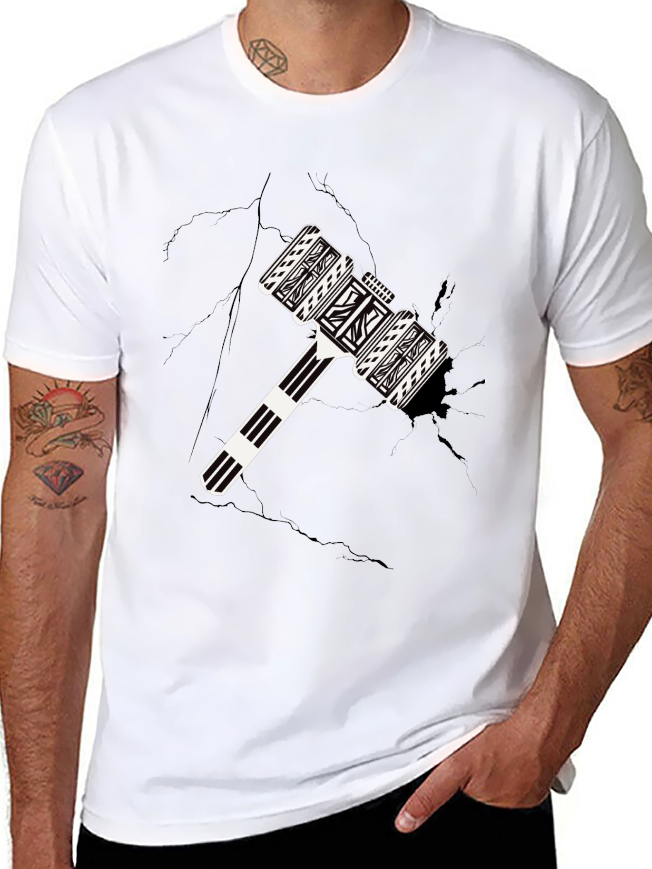 Hammer Graphic Black T-Shirt