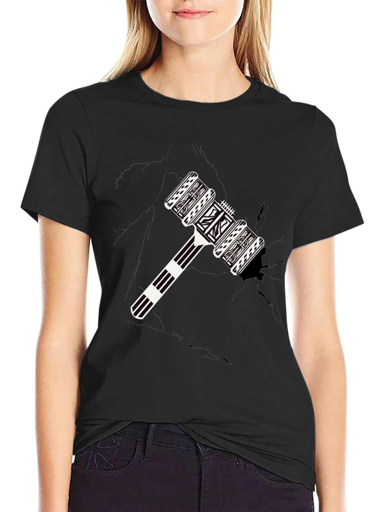 Hammer Graphic Black T-Shirt