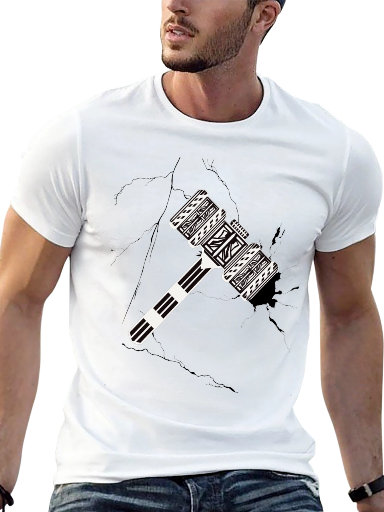 Hammer Graphic Black T-Shirt