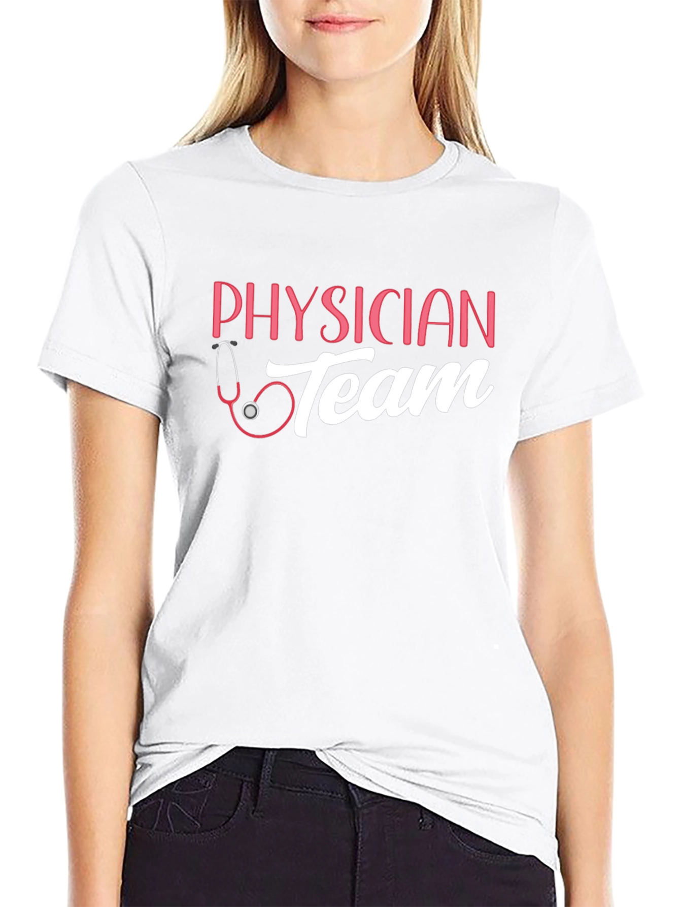 Physician Team Stethoscope Graphic T-Shirt