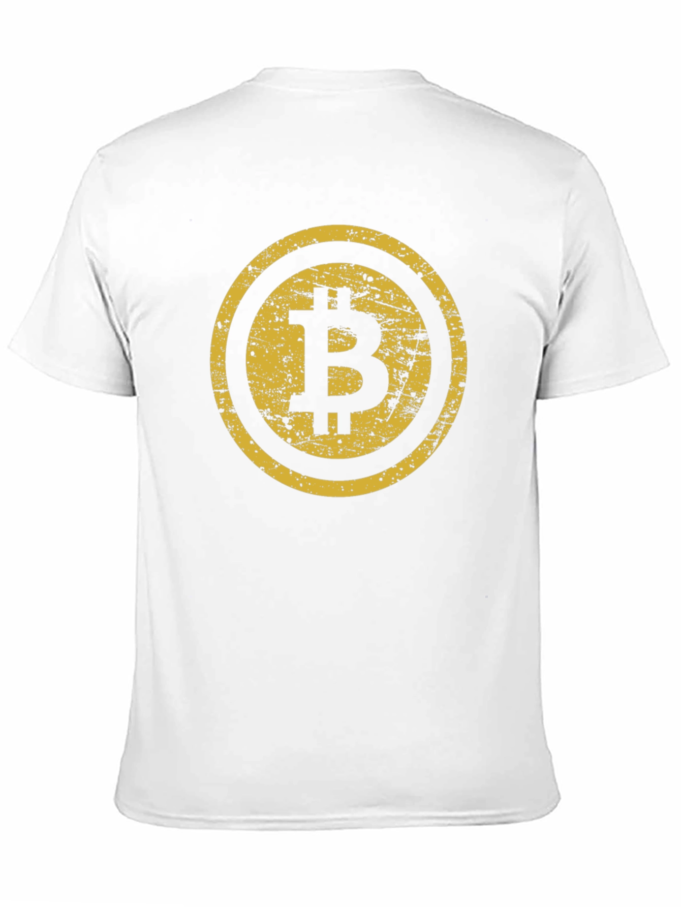 Bitcoin Distressed Graphic Tee - Black