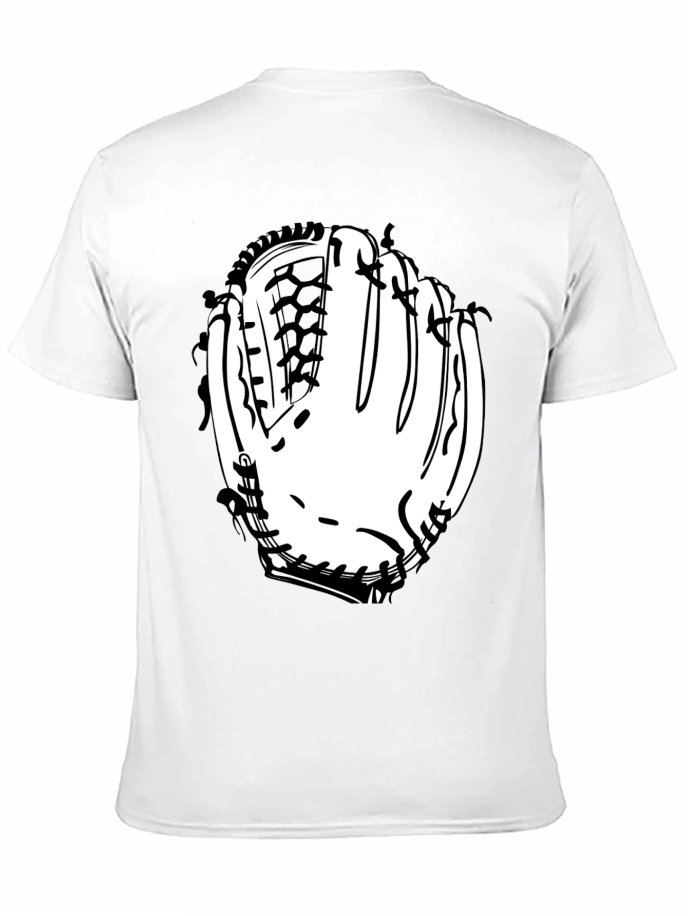Baseball Glove Graphic Tee - Black