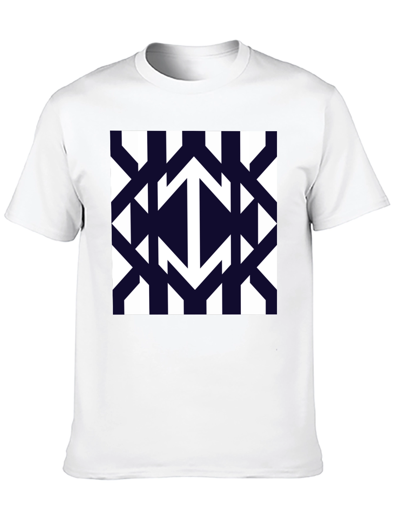 Modern Geometric Arrow Pattern T-Shirt
