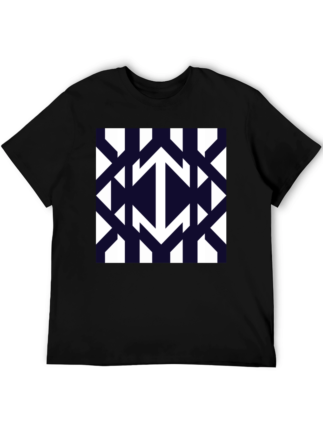 Modern Geometric Arrow Pattern T-Shirt