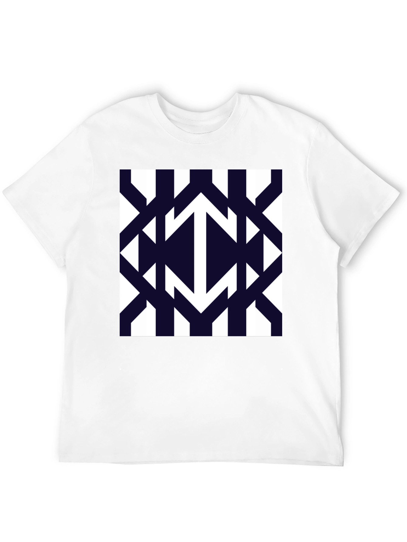 Modern Geometric Arrow Pattern T-Shirt