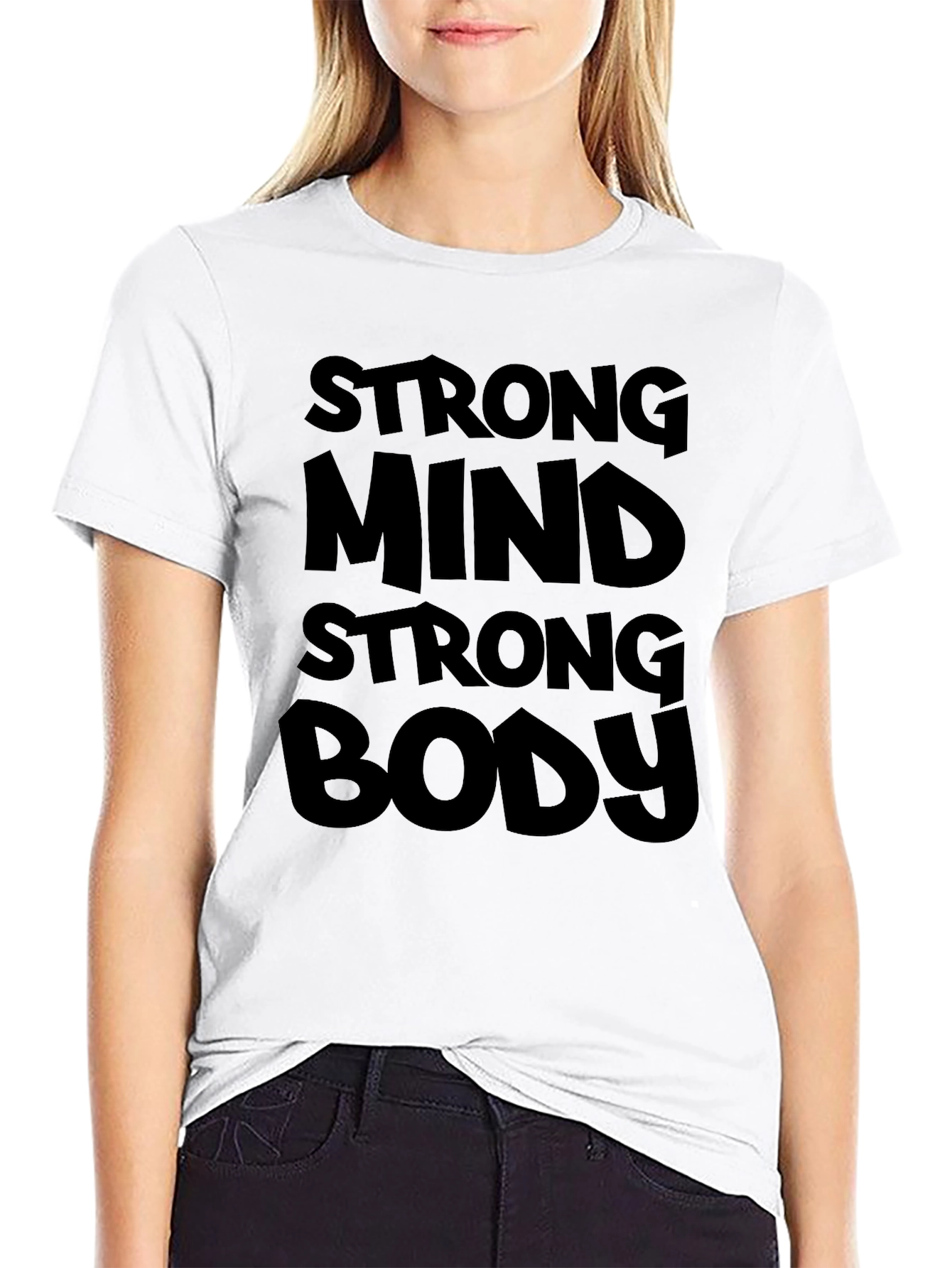 Strong Mind Strong Body Black T-Shirt