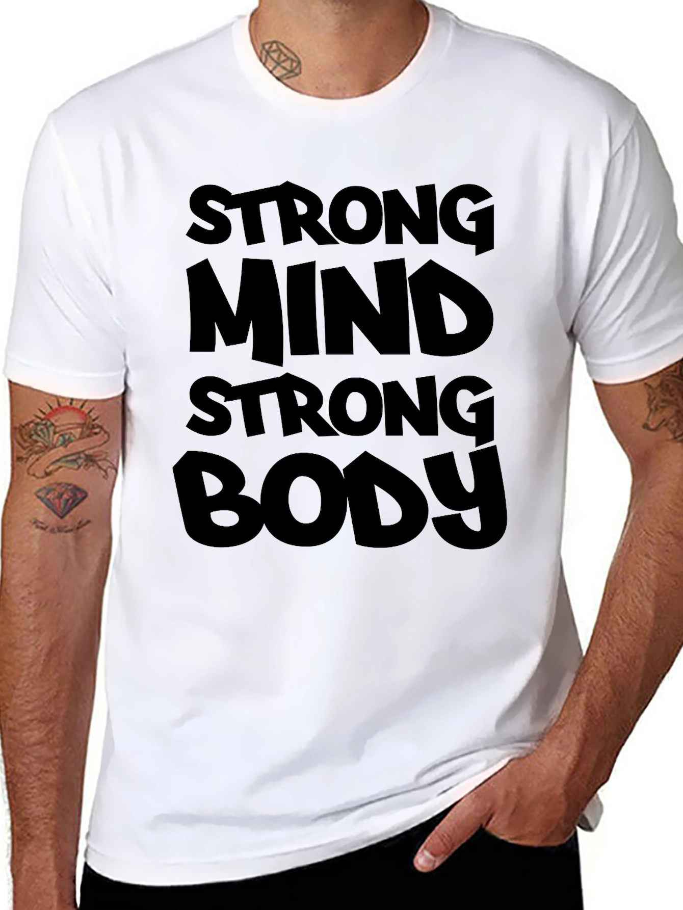 Strong Mind Strong Body Black T-Shirt