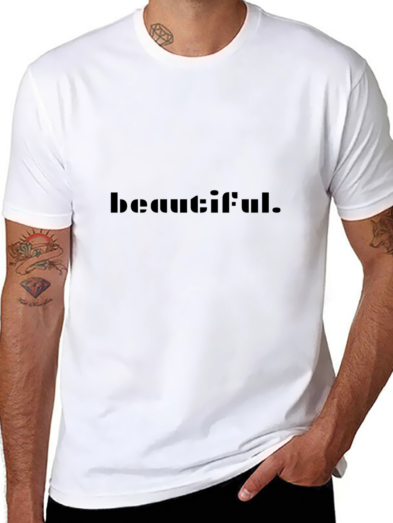Beautiful Statement Black T-Shirt