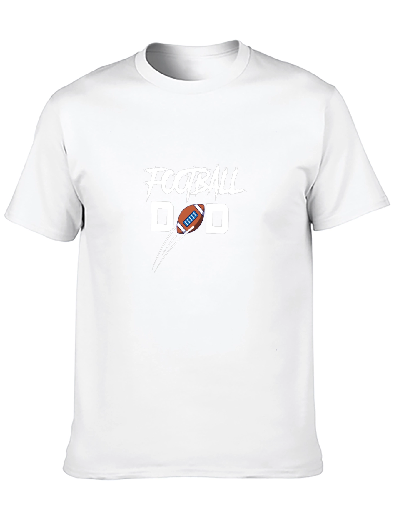 Football Dad Graphic Tee - Black Cotton T-Shirt