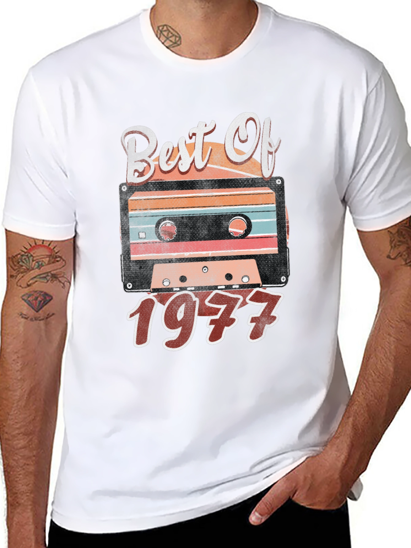 Best of 1977 Cassette Tape Graphic Tee