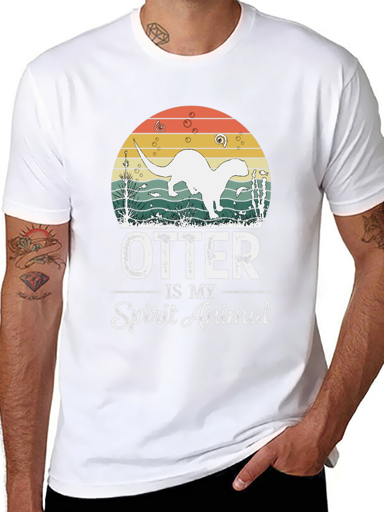 Otter Spirit Animal Graphic Tee