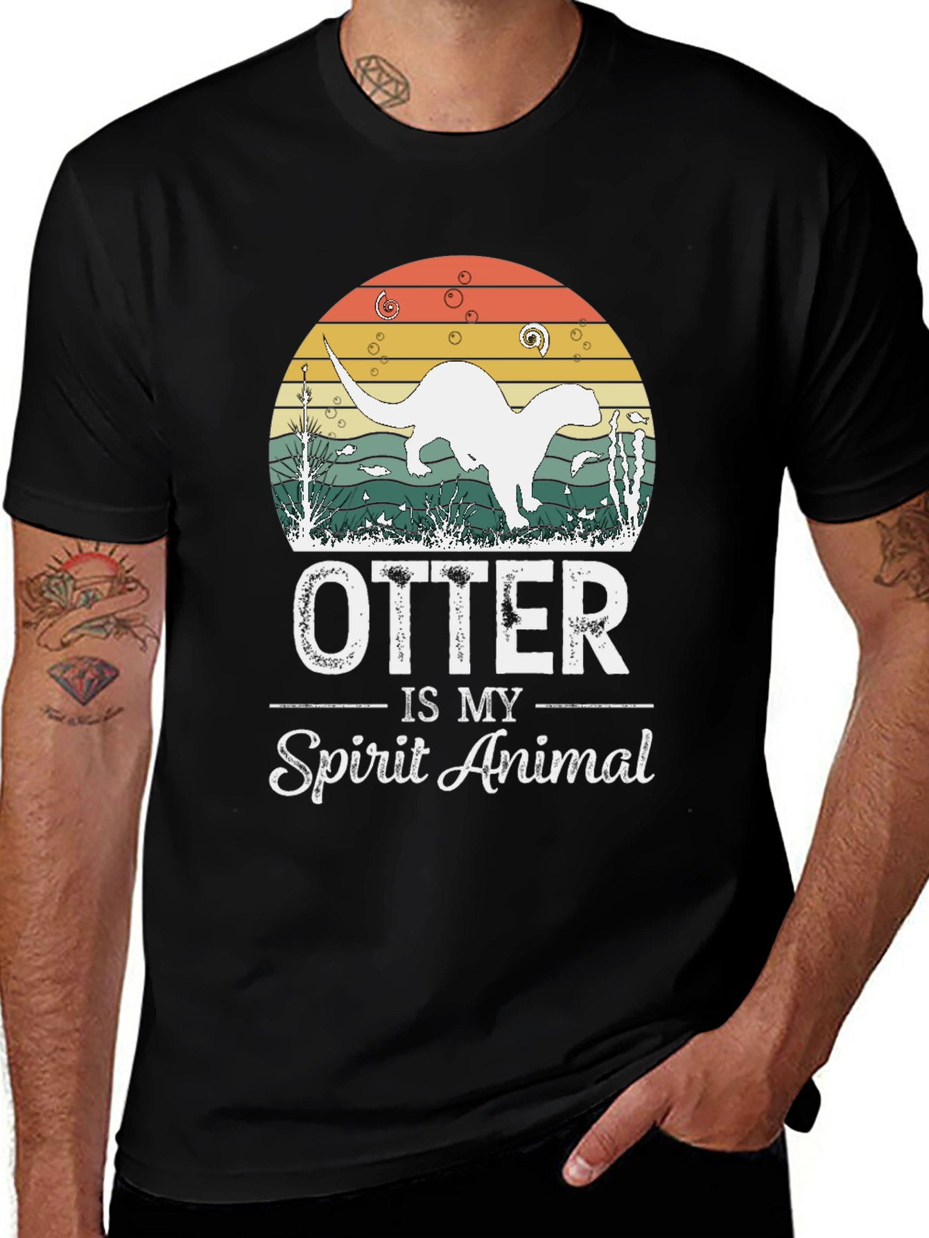 Otter Spirit Animal Graphic Tee