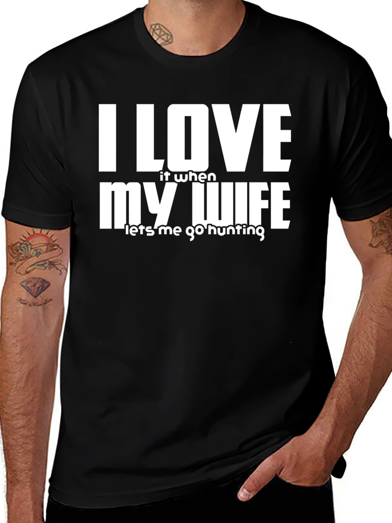I Love My Wife Hunting T-Shirt