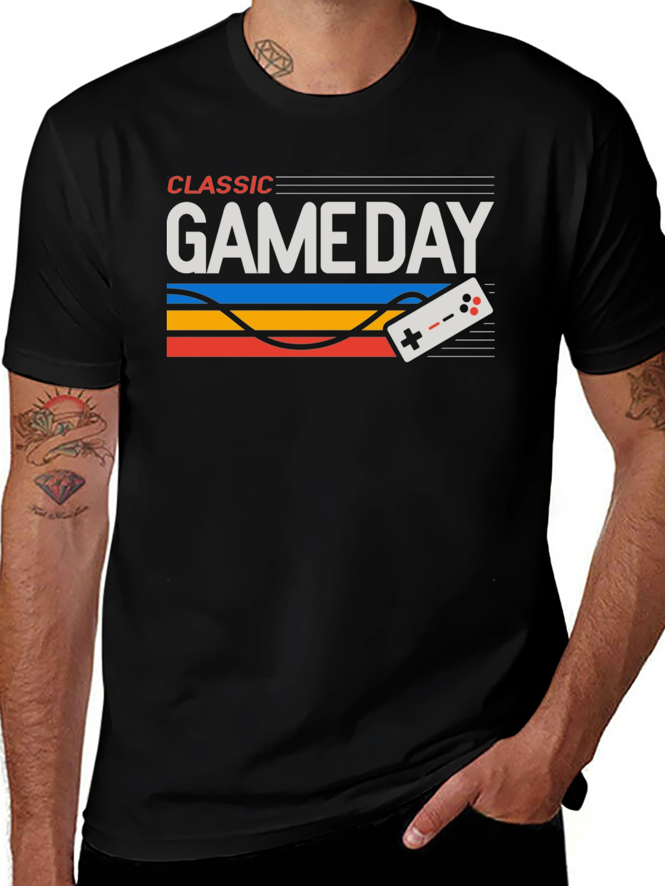Classic Game Day T-Shirt - Retro Gaming Style