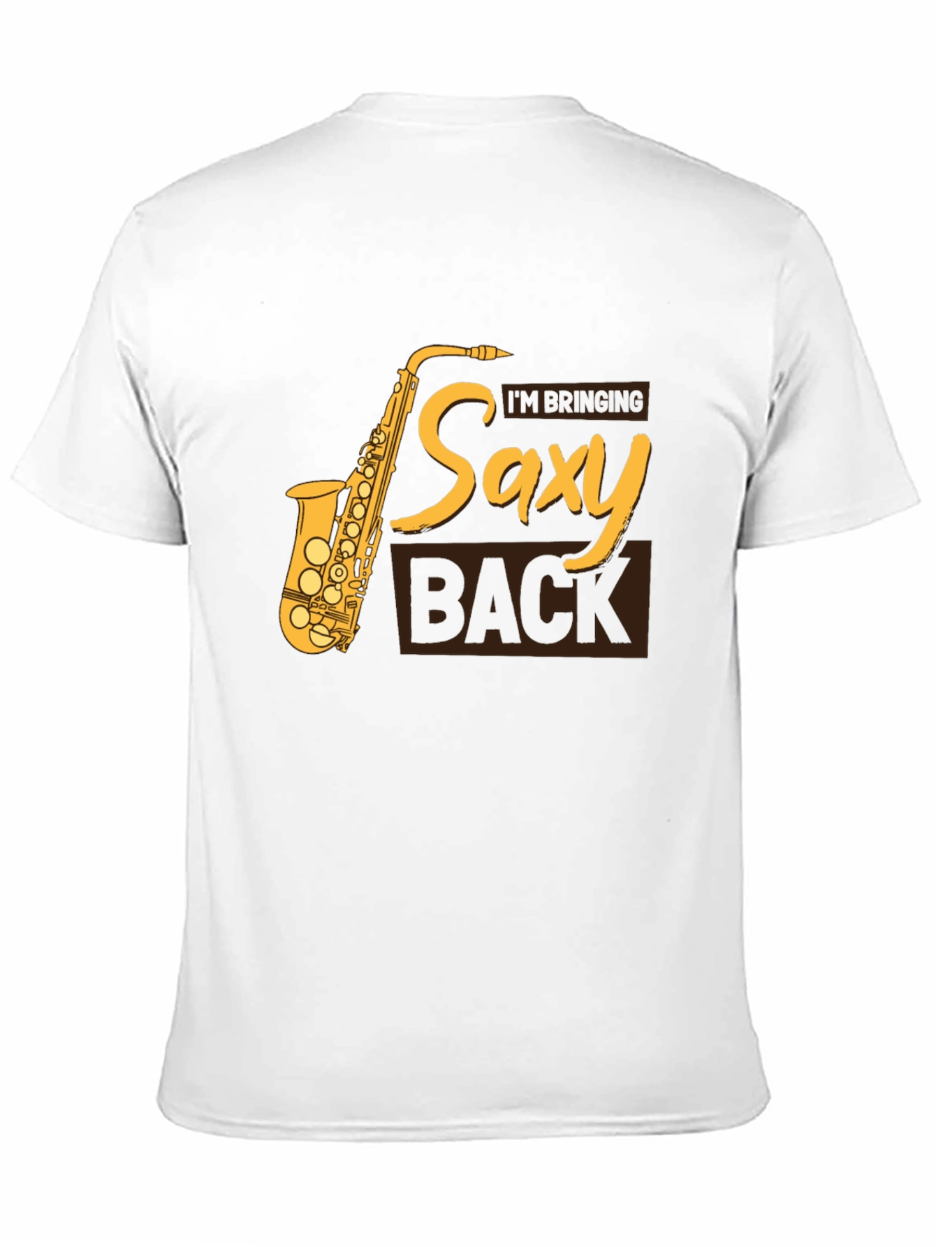 Saxy Back T-Shirt - Music Lover Tee